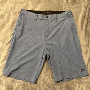 Billabong 32 Blue Heather Submersibles Crossfire Tech‎ Hybrid Stretch Shorts